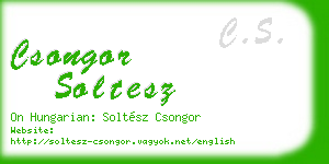 csongor soltesz business card