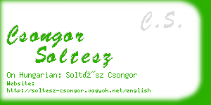 csongor soltesz business card